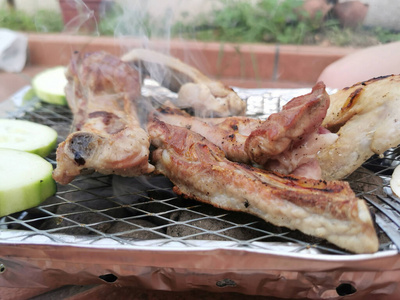 烤的 烧烤 猪肉 烤肉串 美食家 烤架 牛肉 热的 油炸