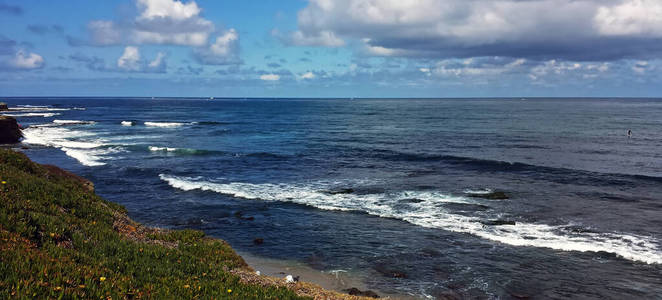 自然 风景 海洋 夏天 旅行 海滩 旅游业 波动 海岸 海湾