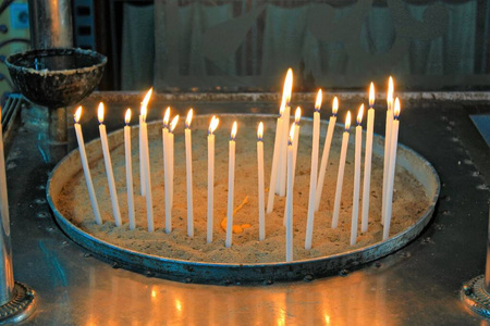 圣诞节 黑暗 特写镜头 发光 祈祷 庆祝 复活节 蜡烛 烛光