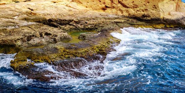 石灰石 地质学 悬崖 绿松石 海洋 地标 自然 旅行 沿海