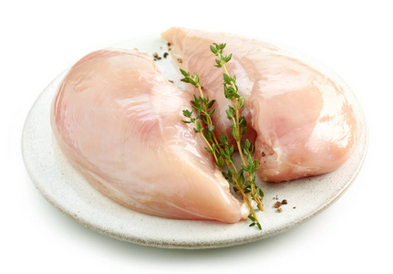 营养 准备 肉鸡 晚餐 百里香 粉红色 乳房 家禽 食物