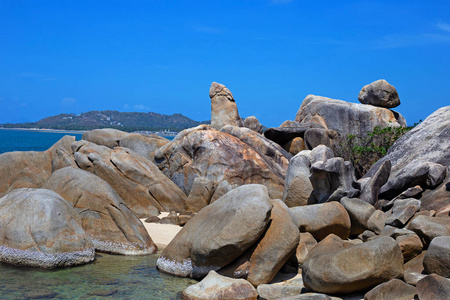 放松 绿松石 天堂 自然 假期 风景 美丽的 旅行者 丁字裤