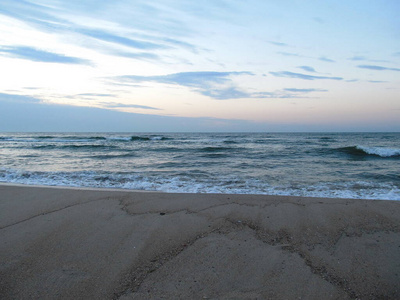 海岸 旅行 黎明 假期 旅游业 波浪 早晨 海景 海洋 美丽的