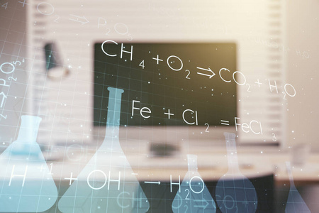 现代计算机背景下创造性化学插图的科学研究理念。多次曝光