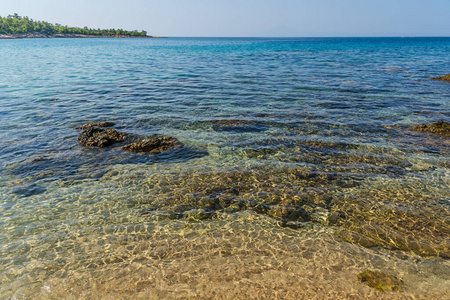 旅游业 波动 美丽的 风景 天堂 海景 夏天 海湾 美女