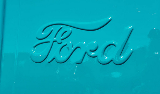 趋势 插图 开车 行业 运输 福特 签名 工厂 浮雕 金属