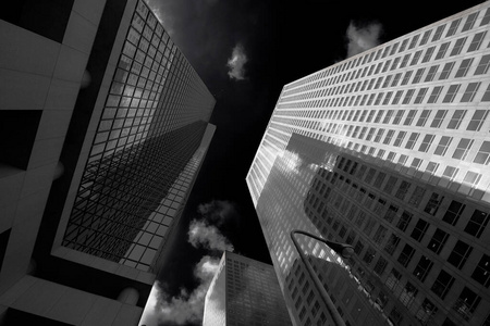 黑暗 窗户 建筑学 美国 城市 摩天大楼 建筑 天空 外观
