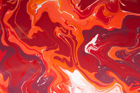 自然色混合背景,活珊瑚色,红色颜料.照片