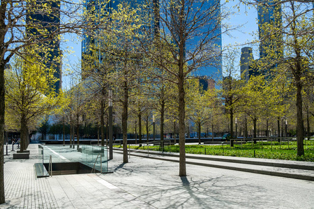 纽约市 新的 办公室 建设 世贸中心 城市 纽约 摩天大楼