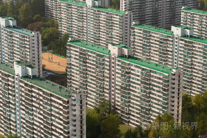 首尔的公寓楼
