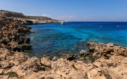 假日 斗篷 天空 美丽的 全景图 海岸 风景 塞浦路斯 自然