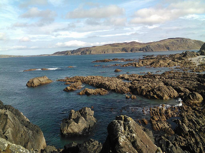 夏天 波浪 海洋 海景 自然 波动 海滩 海岸线 海岸 岩石