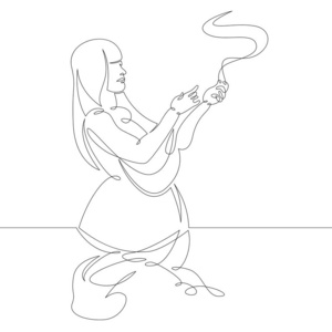 女性倒影图片-女性倒影素材-女性倒影插画-摄图新视界