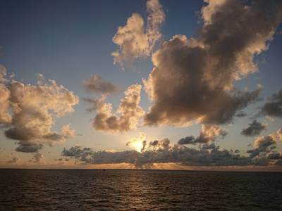 天空 热带 海洋 日落