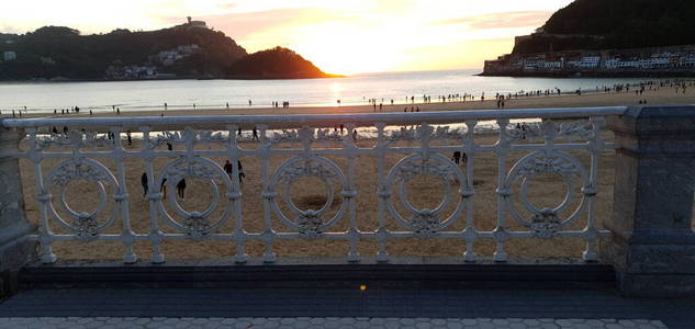 日出 旅游业 旅行 海洋 假日 轮廓 自然 海岸 日落 海滩