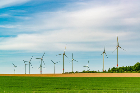 风景 自然 波兰 磨坊 乡村 气候 涡轮 发电机 天空 农业