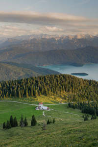 绿松石 日落 自然 风景 德国 巴伐利亚 森林 欧洲 旅游业