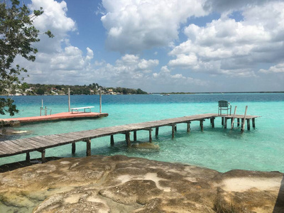 泻湖 海洋 海景 海岸线 美丽的 巴卡拉 海岸 旅行 夏天