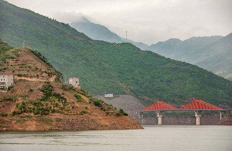 住房 公路 峡谷 西陵 三峡 瓷器 水坝 扬子 云景