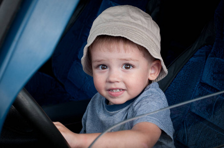 座位 司机 卡车 冬天 肖像 车辆 可爱极了 美丽的 婴儿