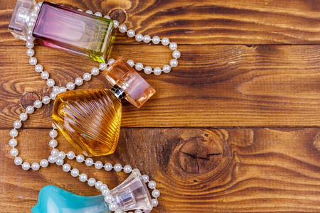礼物 玻璃 芳香 瓶子 美丽的 奢侈 复制空间 女士 项链