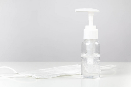 瓶子 病毒 照顾 保护 细菌 面具 医学 感染 卫生 安全