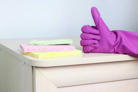 家务活 清理 病毒 海绵 擦拭 服务 冲刷 配件 橡胶 手套
