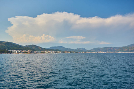 海景 海岸线 天空 火鸡 夏天 海湾 阳光 女人 旅游 日落