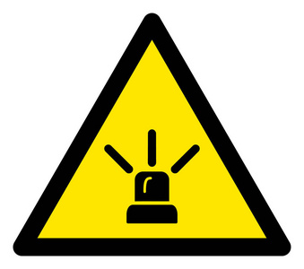 建议信号光栅报警信号警告三角标志图标照片