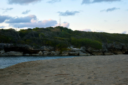 夏天 反射 早晨 天空 美丽的 放松 地平线 风景 波动