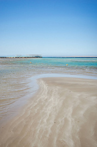 太阳 海景 地平线 波动 假期 放松 美丽的 夏天 自然