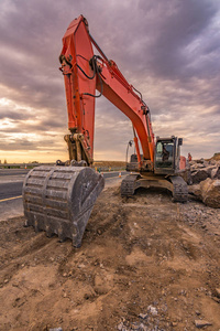 岩石 机器 车辆 地球 土壤 挖掘机 建筑 建设 水桶 挖掘