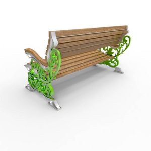 铝合金长凳Flora 7的3d图像