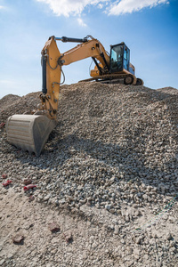 材料 建设 岩石 行业 土地 重的 金属 推土机 网站 建筑
