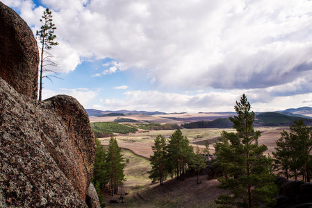 国家的 冒险 小山 风景 荒野 岩石 领域 美丽的 全景图