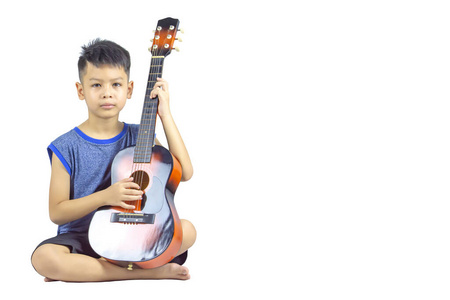 音乐会 男孩 吉他 教育 美丽的 小孩 艺术 音乐 旋律