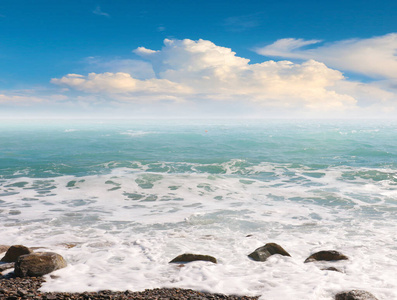 反射 海湾 风景 海岸 地平线 海洋 海的 旅行 生态学