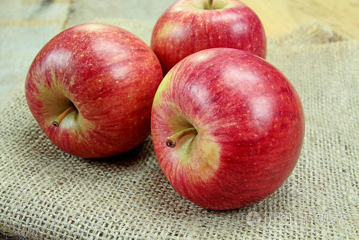 自然 甜点 美味的 颜色 水果 苹果 饮食 纹理 粗麻布