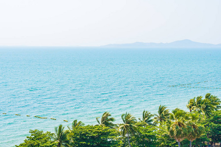 假期 海湾 海滩 热带 波动 阳光 泻湖 风景 天空 椰子