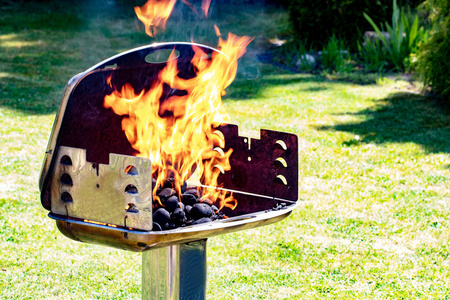 篝火 牛肉 聚会 花园 烹调 外部 烤架 热的 木炭 特写镜头