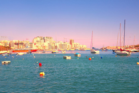 海景 风景 海岸线 地中海 旅行 日落 绿松石 假日 港口