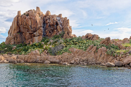 绿松石 美丽的 风景 海洋 岩石 意大利 海湾 自然 海岸线