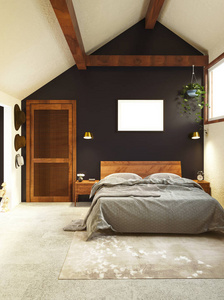 窗口 地板 卧室 厨房 致使 桌子 家具 别墅 木材 三维