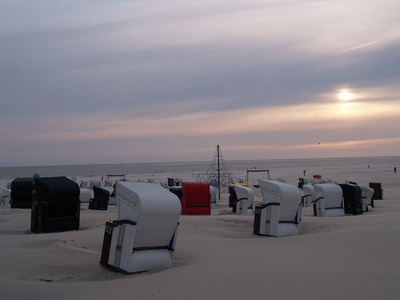 沙滩椅 沙丘 犹太教徒 香脂 自然 草地 假日 旅行 弗里西亚
