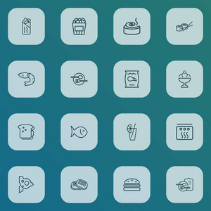 汉堡的元素代替图片