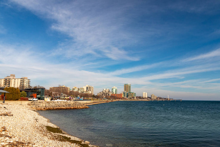 全景 全景图 城市 伯灵顿 海滨 风景 旅行 海岸 旅游业