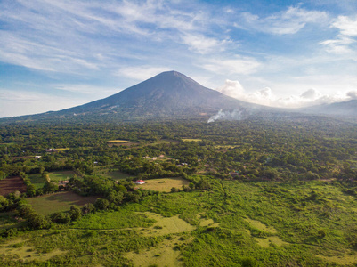 旅游业 火山 无人机 鸟瞰图 旅行 自然 天线 风景