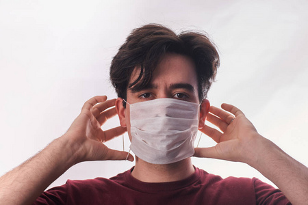 发烧 人类 感染 病毒 流行病 男孩 赶时髦的人 医生 面具