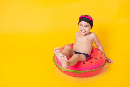 肖像 演播室 夏季 白种人 宝贝 泳装 泰语 充气的 假日