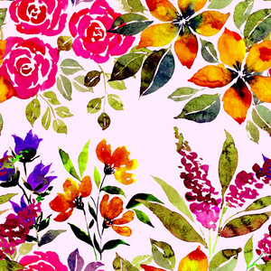 插图 艺术 花瓣 墙纸 花的 水彩 花束 邀请 纸张 织物